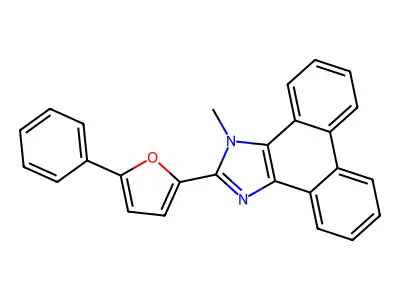 3-Methyl-2-(5-phenylfuran-2-yl)phenanthro[9,10-d]imidazole structure