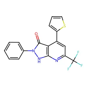 C17H10F3N3OS structure