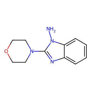 2-Morpholin-4-ylbenzimidazol-1-amine structure