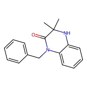 1-benzyl-3,3-dimethyl-4H-quinoxalin-2-one structure