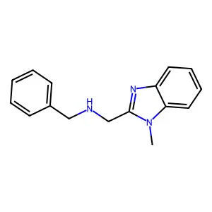 N-Benzyl-N-[(1-methyl-1H-benzimidazol-2-YL)methyl]amine structure