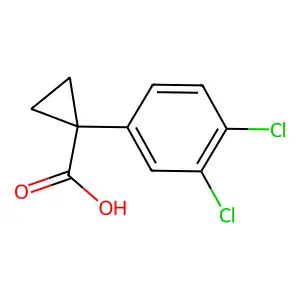 1-(3,4-二氯苯基)环丙烷甲酸 structure