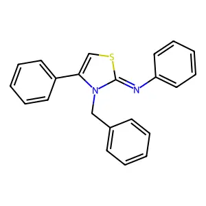 3-benzyl-N,4-diphenyl-1,3-thiazol-2-imine structure