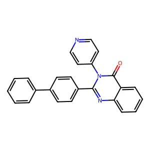 2-[1,1'-biphenyl]-4-yl-3-(4-pyridinyl)-4(3H)-quinazolinone structure