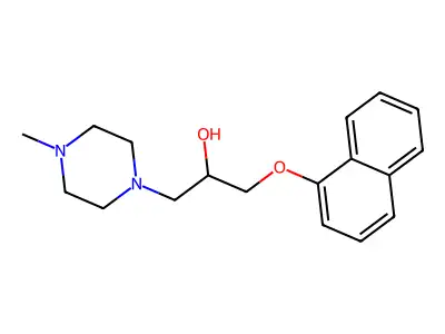 1-(4-Methylpiperazinyl)-3-naphthyloxypropan-2-ol structure