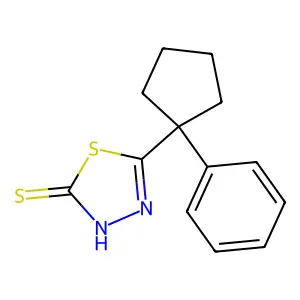 5-(1-Phenylcyclopentyl)-1,3,4-thiadiazole-2-thiol structure
