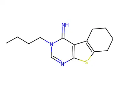 3-Butyl-5,6,7,8-tetrahydro-[1]benzothiolo[2,3-d]pyrimidin-4-imine structure