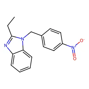 2-ethyl-1-(4-nitrobenzyl)-1H-benzimidazole structure