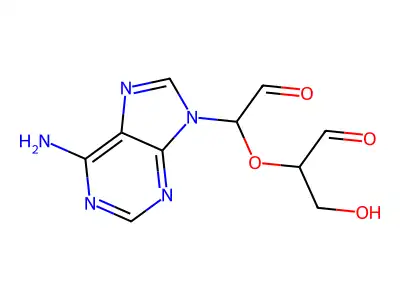 Periodate-oxidized adenosine structure