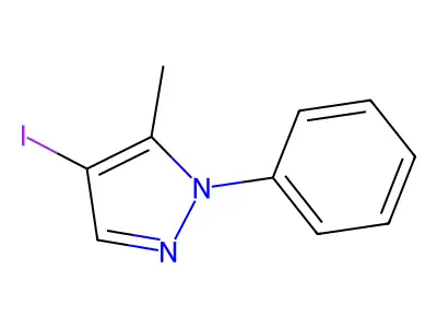 4-Iodo-5-methyl-1-phenyl-1H-pyrazole structure