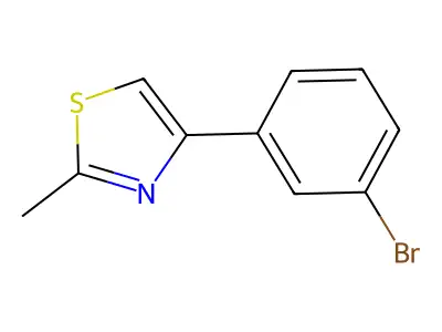 4-(3-Bromophenyl)-2-methyl-1,3-thiazole structure