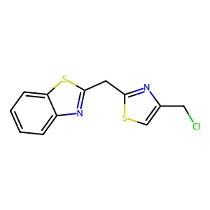 2-{[4-(Chloromethyl)-1,3-thiazol-2-yl]methyl}-1,3-benzothiazole structure