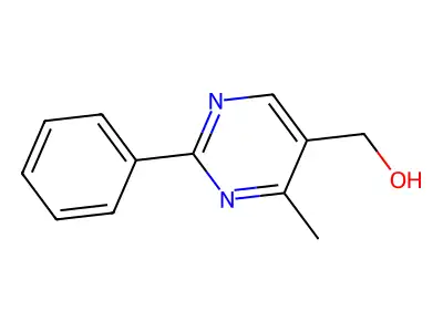 (4-Methyl-2-phenylpyrimidin-5-yl)methanol structure