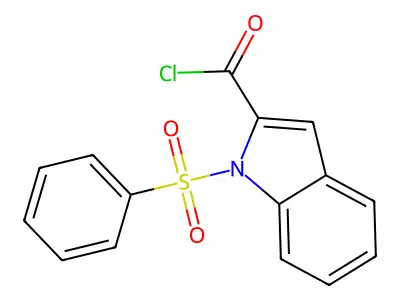 1-(Phenylsulfonyl)-1H-indole-2-carbonyl chloride structure