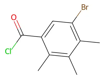 5-Bromo-2,3,4-trimethylbenzoyl chloride structure