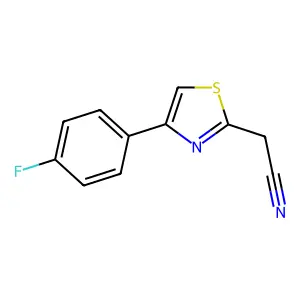 4-(4-Fluorophenyl)-2-thiazoleacetonitrile structure