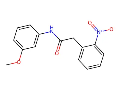 N-(3-methoxyphenyl)-2-(2-nitrophenyl)acetamide structure