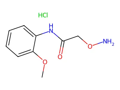 [2-(2-Methoxyanilino)-2-oxoethoxy]azanium chloride structure