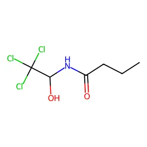 N-(2,2,2-三氯-1-羟基乙基)丁酰胺 structure