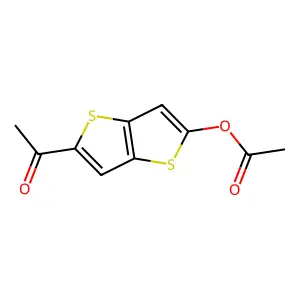2-Acetylthieno[3,2-b]thiophen-5-ol acetate structure
