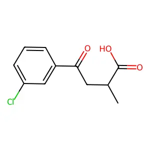 4-(3-Chlorophenyl)-2-methyl-4-oxobutanoic acid structure