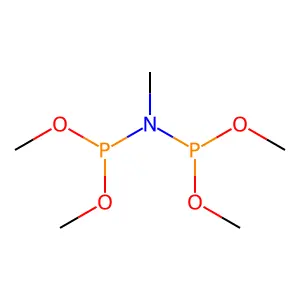 Imidodiphosphorous acid, methyl-, tetramethyl ester structure