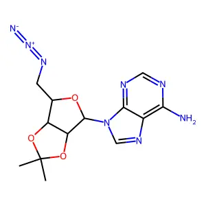 5'-Azido-5'-deoxy-2',3'-O-isopropylideneadenosine structure