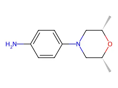 4-(2,6-Dimethylmorpholino)aniline structure