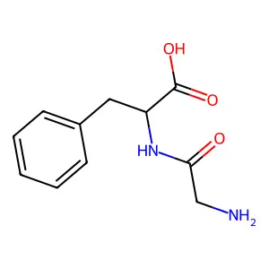 Glycyl-D-phenylalanine structure