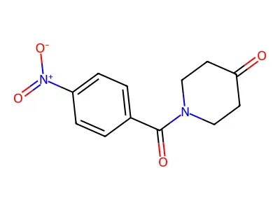 1-(4-Nitrobenzoyl)piperidin-4-one structure