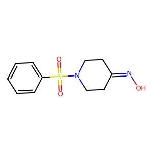 N-[1-(benzenesulfonyl)piperidin-4-ylidene]hydroxylamine structure