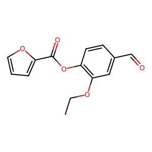 2-Ethoxy-4-formylphenyl 2-furoate structure