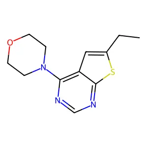 6-Ethyl-4-(4-morpholinyl)thieno[2,3-d]pyrimidine structure