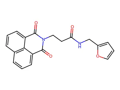 3-(1,3-dioxo-1H-benzo[de]isoquinolin-2(3H)-yl)-N-(furan-2-ylmethyl)propanamide structure
