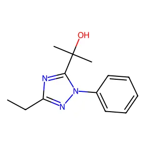 2-(5-Ethyl-2-phenyl-1,2,4-triazol-3-yl)propan-2-ol structure