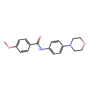 4-methoxy-N-(4-morpholinophenyl)benzamide structure