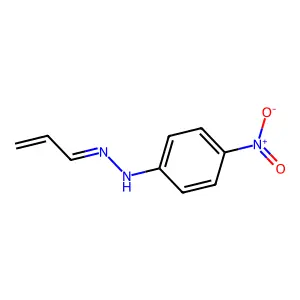 2-Propenal, 2-(4-nitrophenyl)hydrazone structure