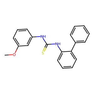 1-Biphenyl-2-yl-3-(3-methoxyphenyl)thiourea structure