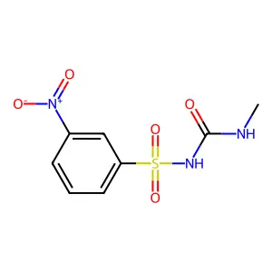 1-Methyl-3-(3-nitrophenyl)sulfonylurea structure