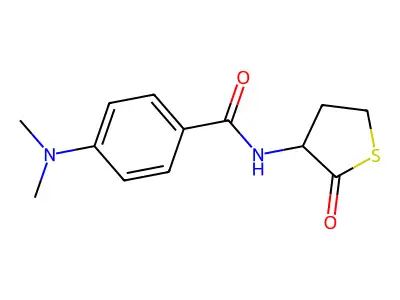 4-(dimethylamino)-N-(2-oxotetrahydrothiophen-3-yl)benzamide structure