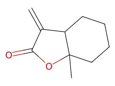7a-Methyl-3-methylenehexahydrobenzofuran-2-one structure