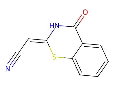 (Z)-2-(4-Oxo-3,4-dihydro-2h-benzo[e][1,3]thiazin-2-ylidene)acetonitrile structure