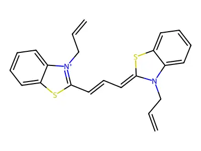3,3'-Diallylthiacarbocyanine iodide structure