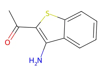 1-(3-Aminobenzo[B]thiophen-2-YL)ethanone structure