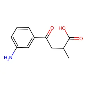 4-(3-Aminophenyl)-2-methyl-4-oxobutanoic acid structure