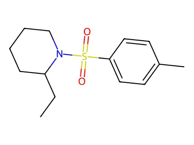 2-Ethyl-1-[(4-methylphenyl)sulfonyl]piperidine structure