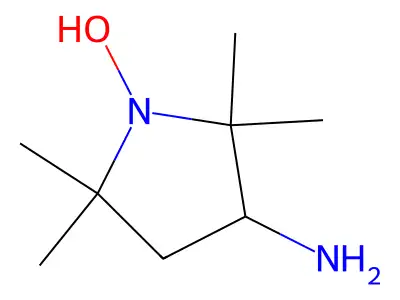 3-Amino-2,2,5,5-tetramethyl-1-pyrrolidinyloxy structure