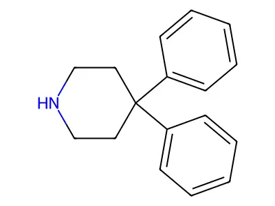 4,4-Diphenylpiperidine structure