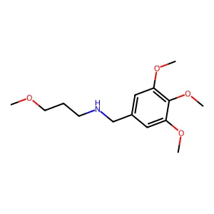 N-(3-甲氧基丙基)-3,4,5-三甲氧基苄胺 structure