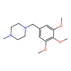 1-Methyl-4-(3,4,5-trimethoxybenzyl)piperazine structure